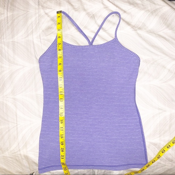 Lululemon Purple Stripe Power Y Tank - Picture 10 of 10